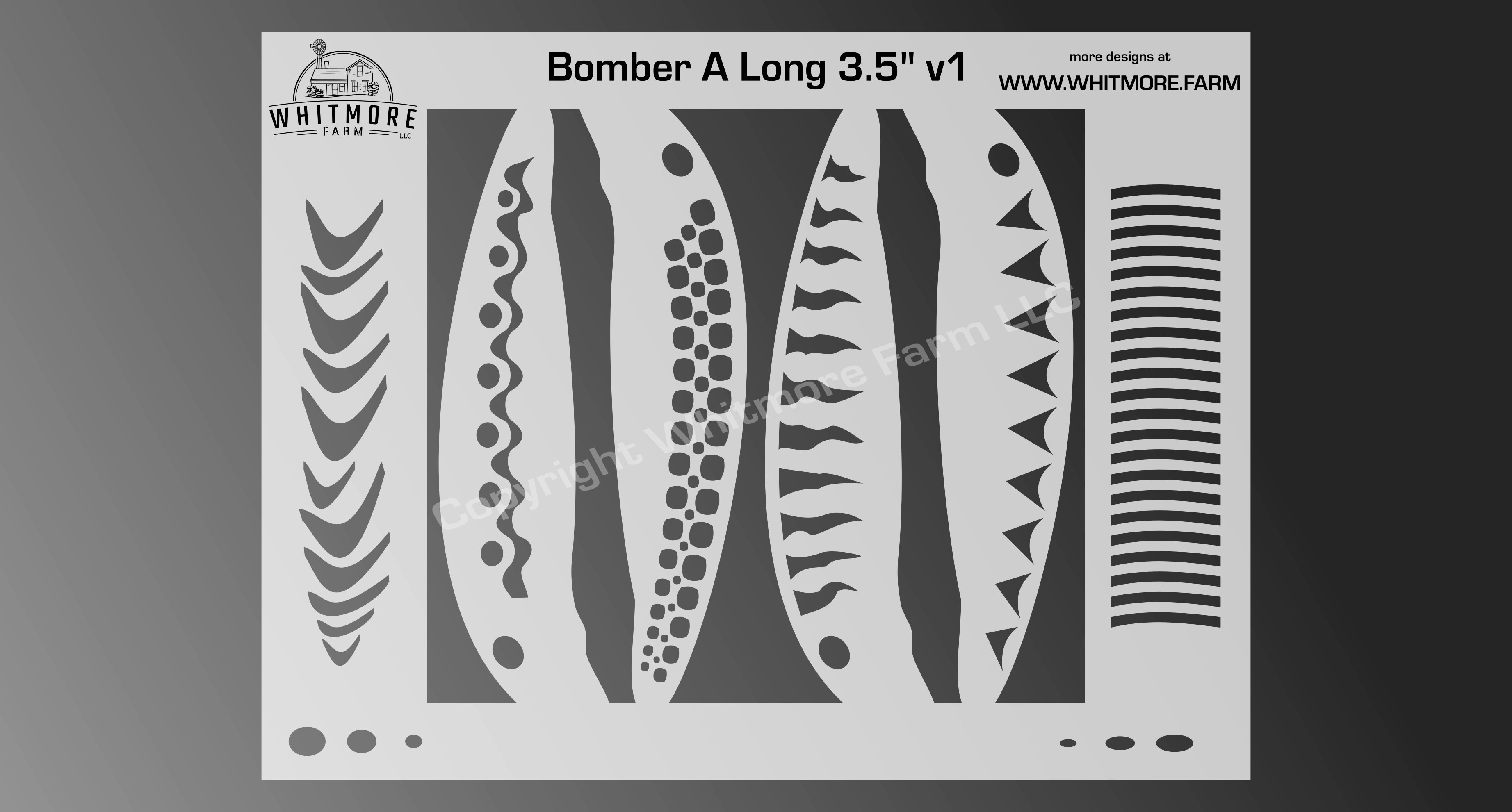 Bomber A Long Fishing Lure Airbrush Stencil – Whitmore Farm