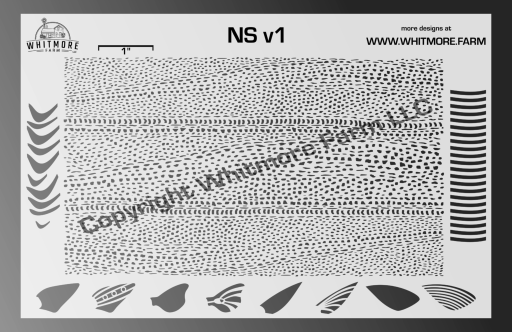 Download NS v1 Mesh Fishing Lure Airbrush Stencil - Whitmore Farm