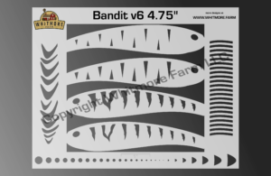 Bandit v6 Fishing Lure Airbrush Stencil – Whitmore Farm